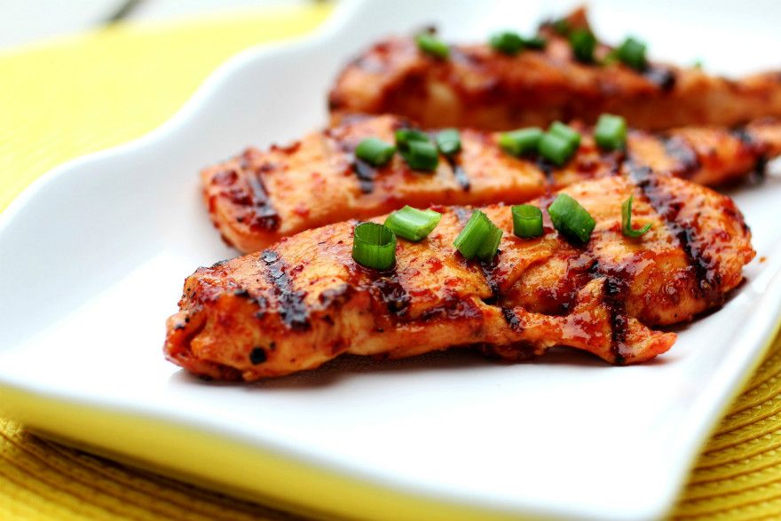 Pollo asado a las brasas
